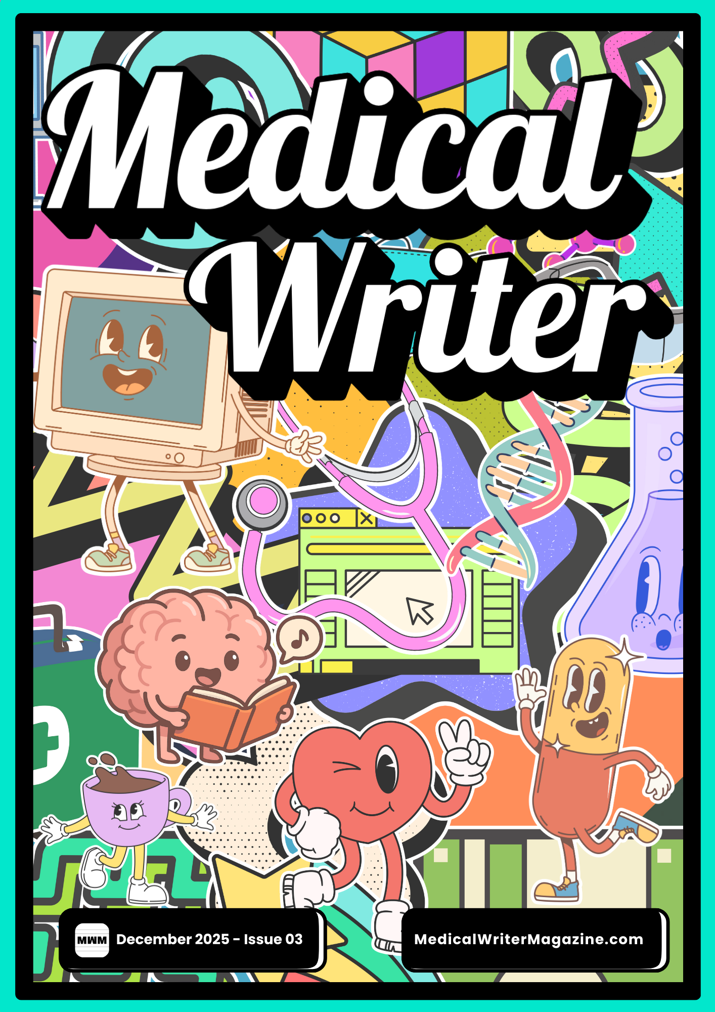 Medical Writer Magazine front cover page - Issue 3 - December 2025